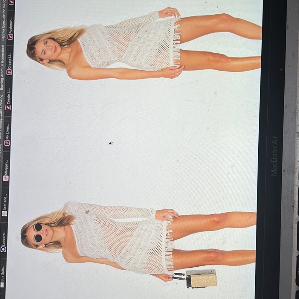 Tularosa Peek a Boo white mini dress